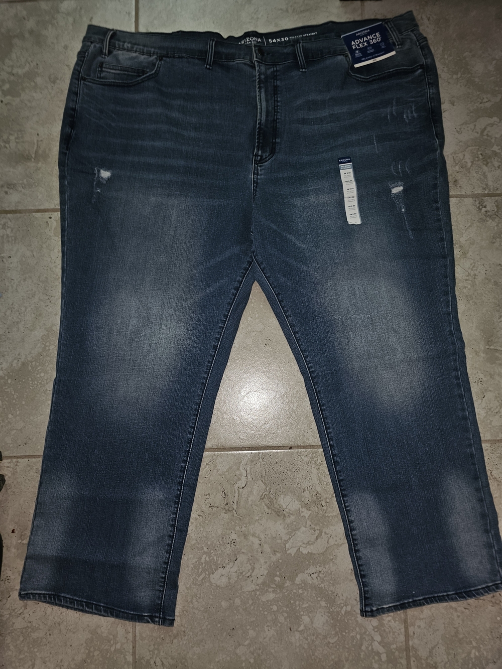 Arizona Jean Co. Advance Flex 360° Relaxed Straight Jeans Big And Tall 54x30